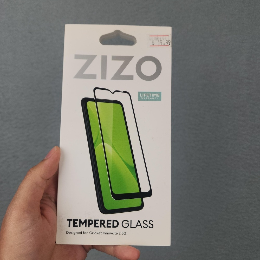 Zizo Tempered Glass Screen Protector Cricket Innovate E 5G Clear Antimicrobial
